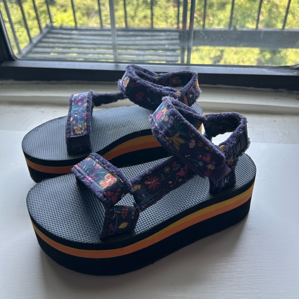 Anna Sui Strappy Chunky Platform Teva Sandals